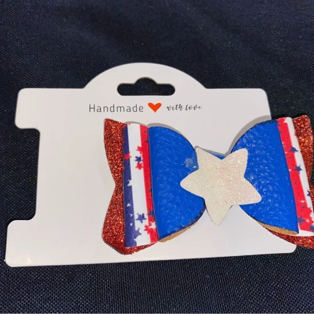 ⭐️5/$10⭐️ Independence Day Inspired Hair Bow